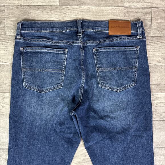 Lucky Brand Stretch High Rise Flare Leg Denim Jeans Medium Wash sz 14/32 - Picture 6 of 6